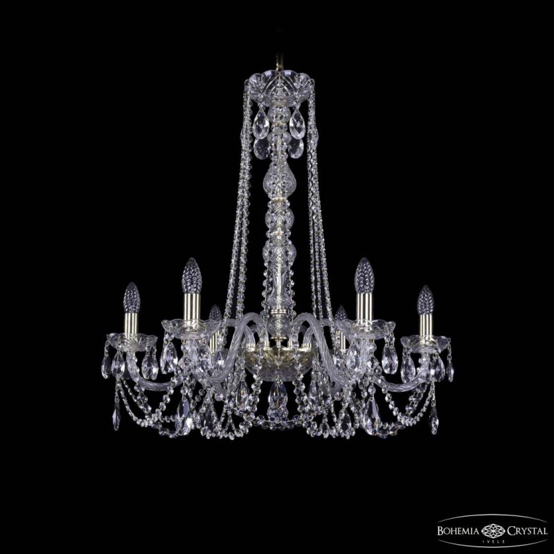 Подвесная люстра Bohemia Ivele Crystal 1402 1402/6/240/h-73 G
