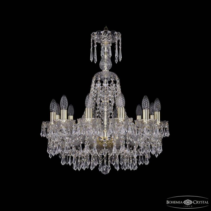 Подвесная люстра Bohemia Ivele Crystal 1403 1403/12/195/XL-65 G