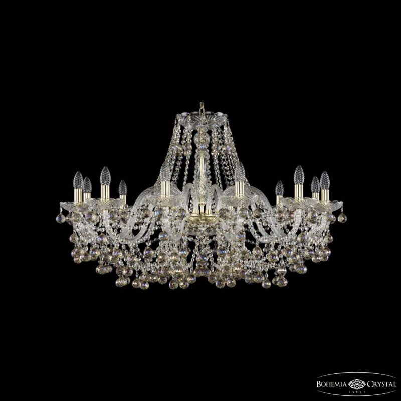 Подвесная люстра Bohemia Ivele Crystal 1409 1409/12/360 G K801