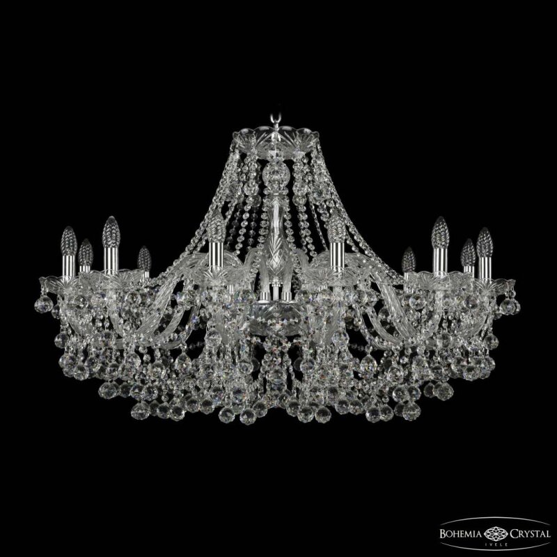 Подвесная люстра Bohemia Ivele Crystal 1409 1409/12/360 Ni