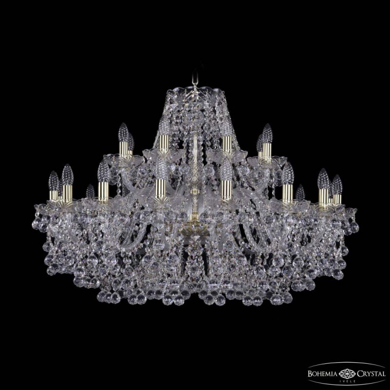 Подвесная люстра Bohemia Ivele Crystal 1409 1409/16+8/360 G