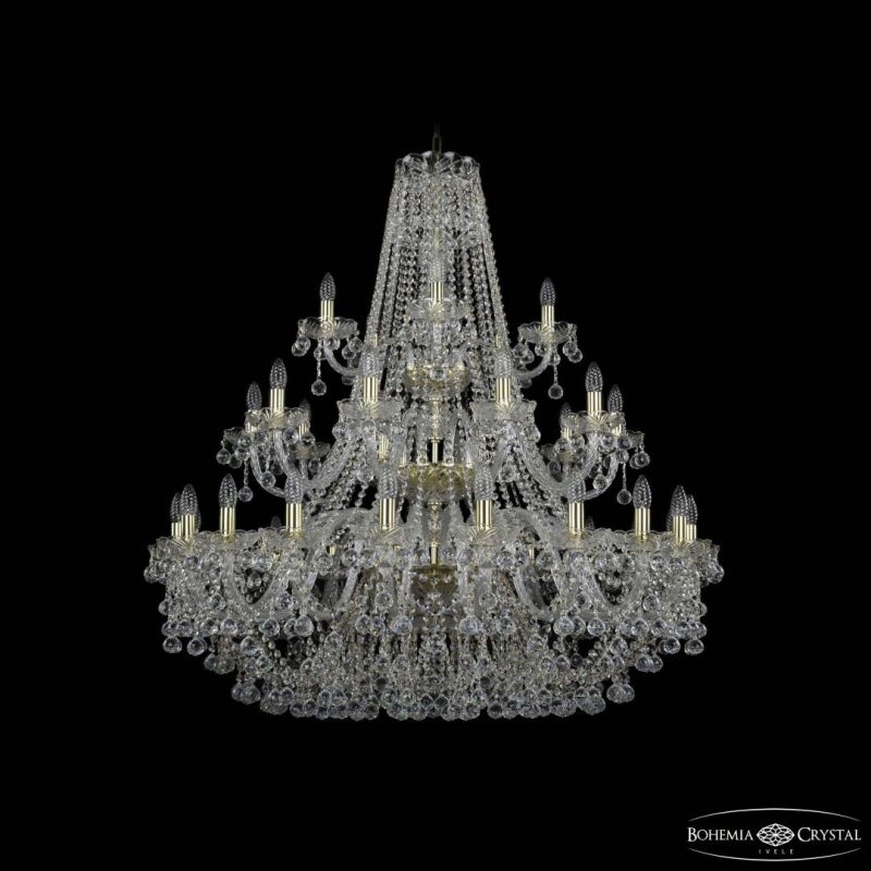 Подвесная люстра Bohemia Ivele Crystal 1409 1409/20+10+5/400/3d G