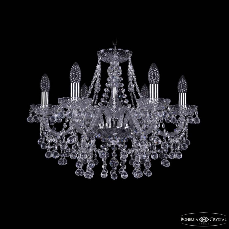 Подвесная люстра Bohemia Ivele Crystal 1409 1409/6/195 Ni