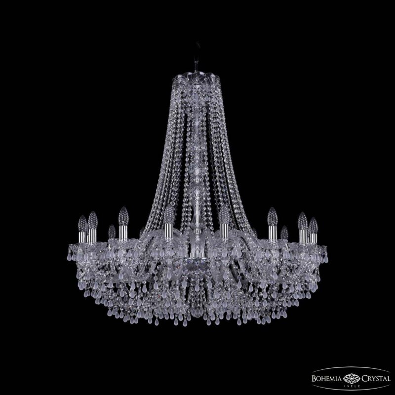 Подвесная люстра Bohemia Ivele Crystal 1410 1410/16/360/h-95 Ni V0300