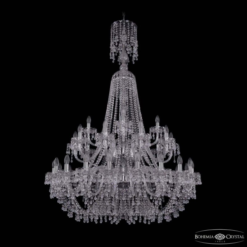 Подвесная люстра Bohemia Ivele Crystal 1410 1410/20+10+5/400/XL-160/2d Ni V0300