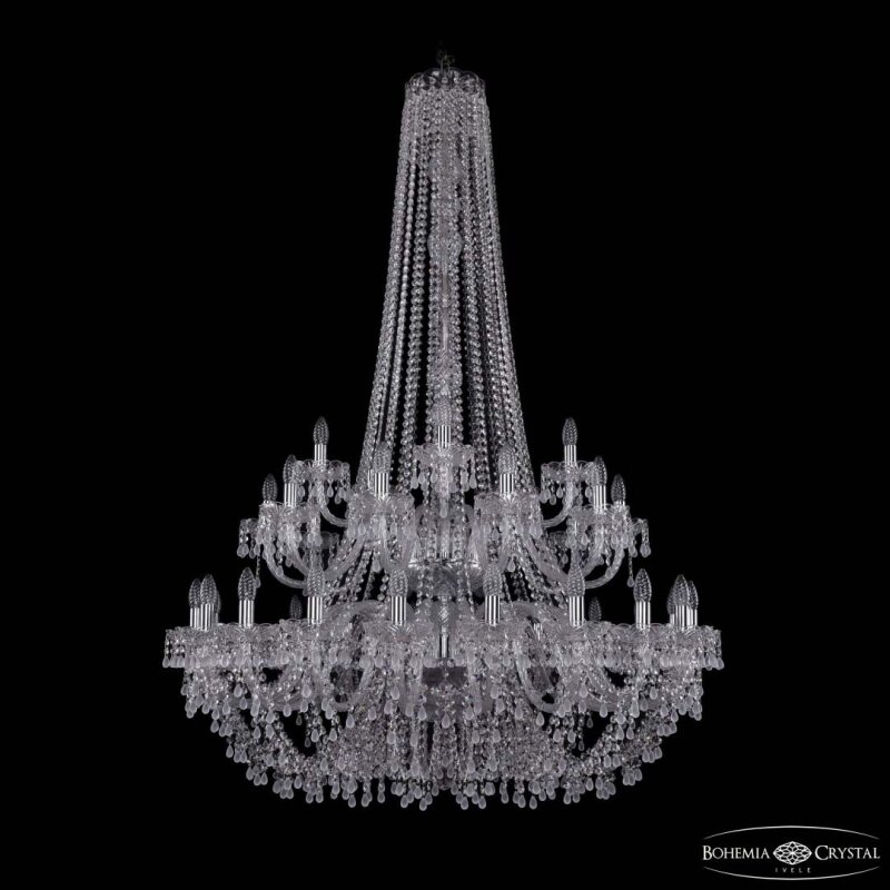 Подвесная люстра Bohemia Ivele Crystal 1410 1410/20+10+5/400/h-160/2d Ni V0300