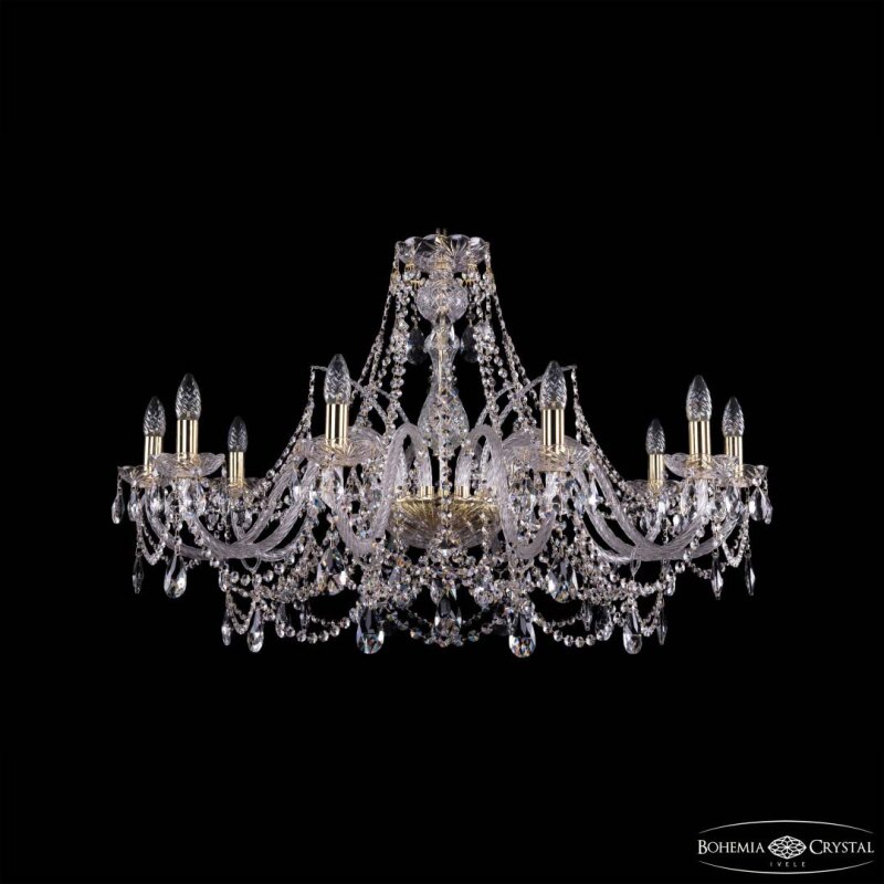 Подвесная люстра Bohemia Ivele Crystal 1411 1411/10/360 G