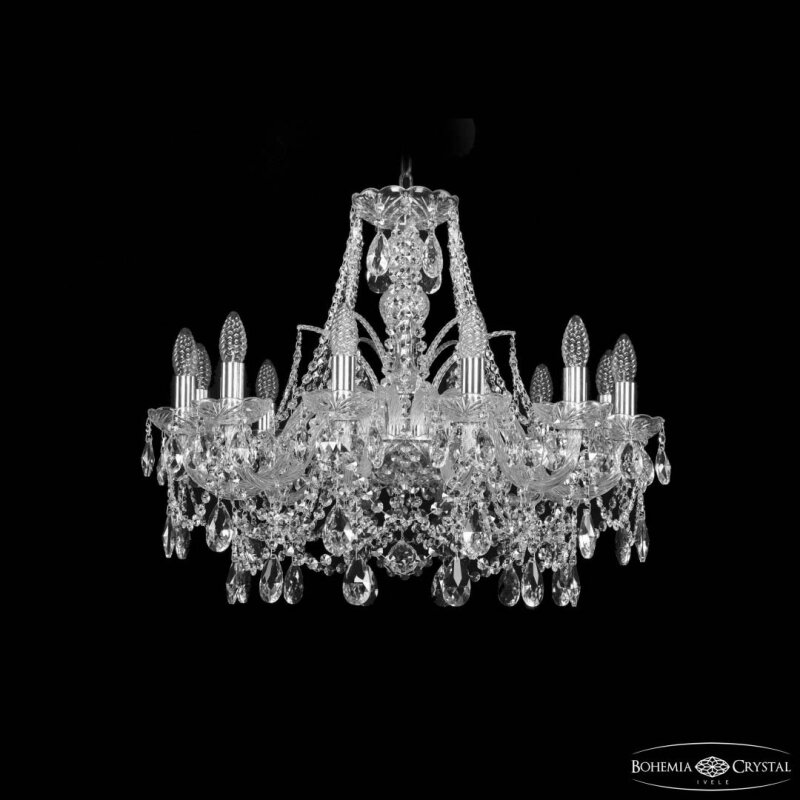Подвесная люстра Bohemia Ivele Crystal 1411 1411/12/240 Ni
