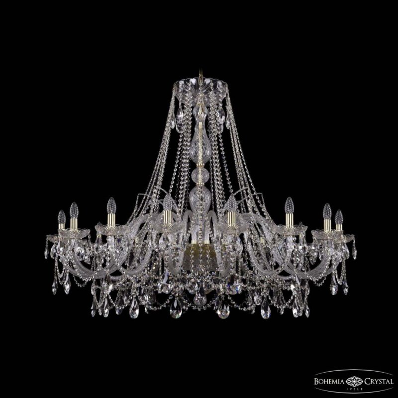 Подвесная люстра Bohemia Ivele Crystal 1411 1411/16/460 G
