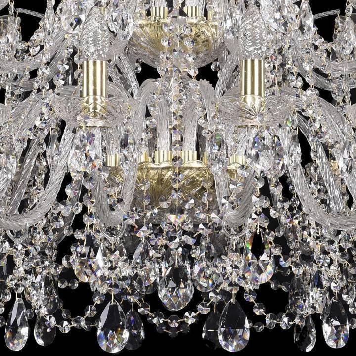 Подвесная люстра Bohemia Ivele Crystal 1411 1411/16+8/360/2d/G