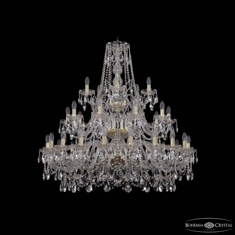 Подвесная люстра Bohemia Ivele Crystal 1411 1411/20+10+5/400/3d G