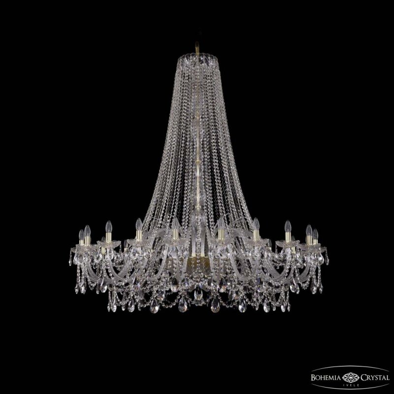 Подвесная люстра Bohemia Ivele Crystal 1411 1411/20/530/h-157 G