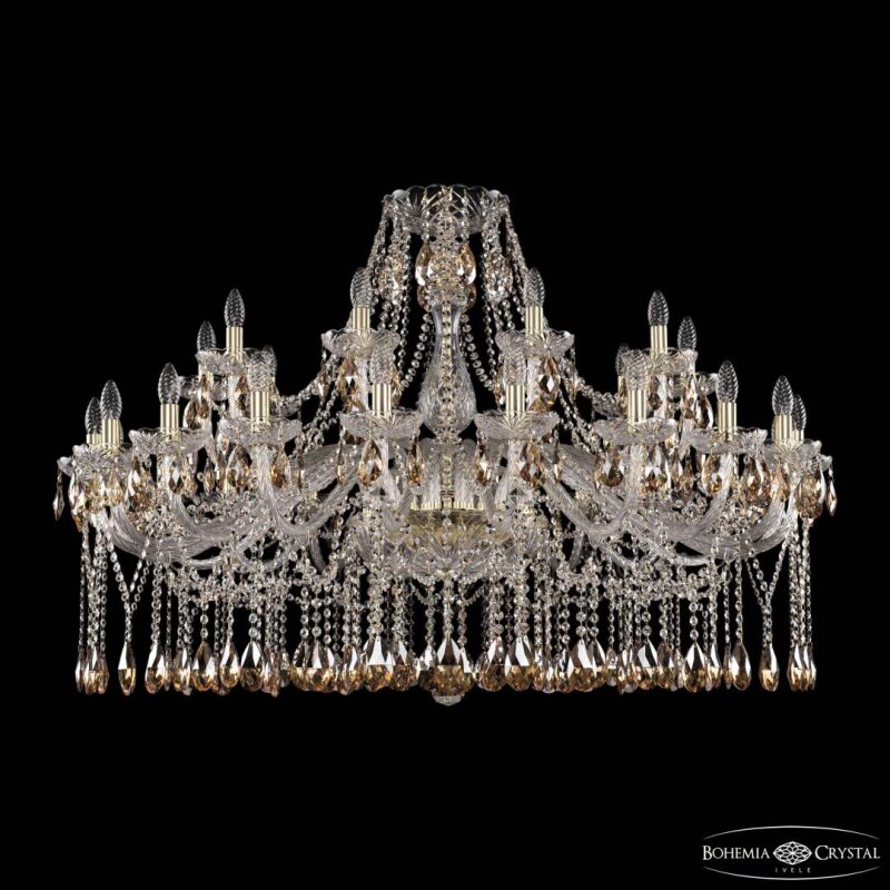Подвесная люстра Bohemia Ivele Crystal 1413 1413/20+10/460 G K721