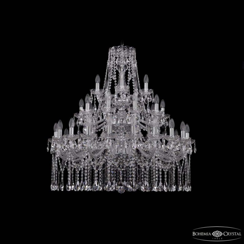 Подвесная люстра Bohemia Ivele Crystal 1413 1413/20+10+5/360/3d Ni