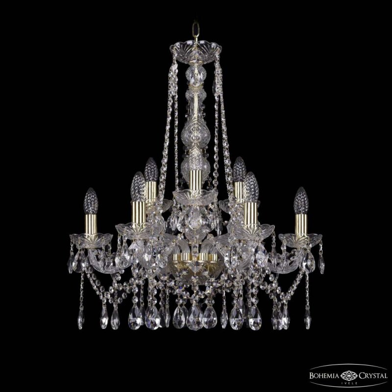 Подвесная люстра Bohemia Ivele Crystal 1413 1413/6+3/200/h-66 G