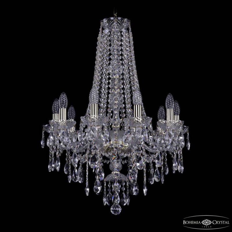 Подвесная люстра Bohemia Ivele Crystal 1415 1415/10/200/h-75 G