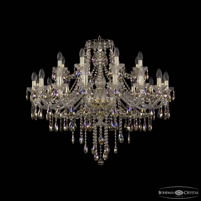 Подвесная люстра Bohemia Ivele Crystal 1415 1415/16+8/360 G R801