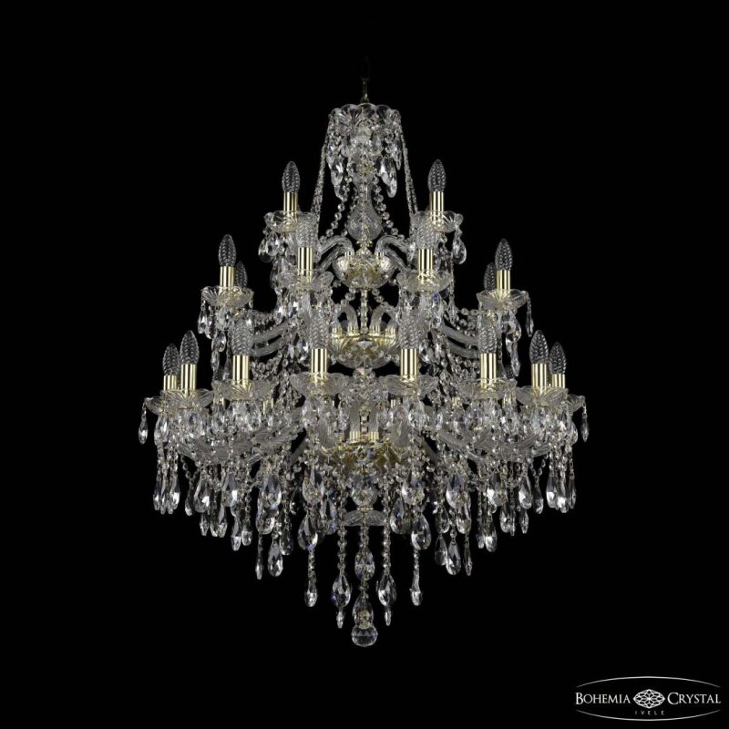 Подвесная люстра Bohemia Ivele Crystal 1415 1415/16+8+4/300/3d G