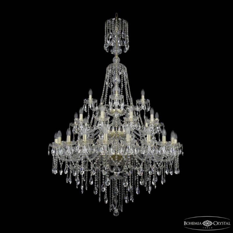 Подвесная люстра Bohemia Ivele Crystal 1415 1415/20+10+5/400/XL-180/3d G
