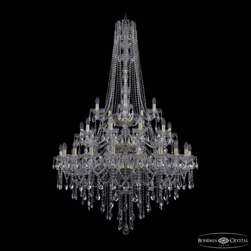 Подвесная люстра Bohemia Ivele Crystal 1415 1415/20+10+5/400/h-182/3d G