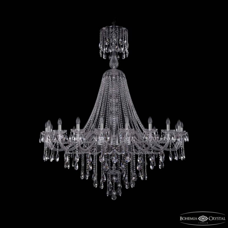 Подвесная люстра Bohemia Ivele Crystal 1415 1415/20/530/XL-180 Ni