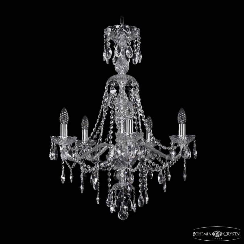 Подвесная люстра Bohemia Ivele Crystal 1415 1415/5/200/XL-76 Ni
