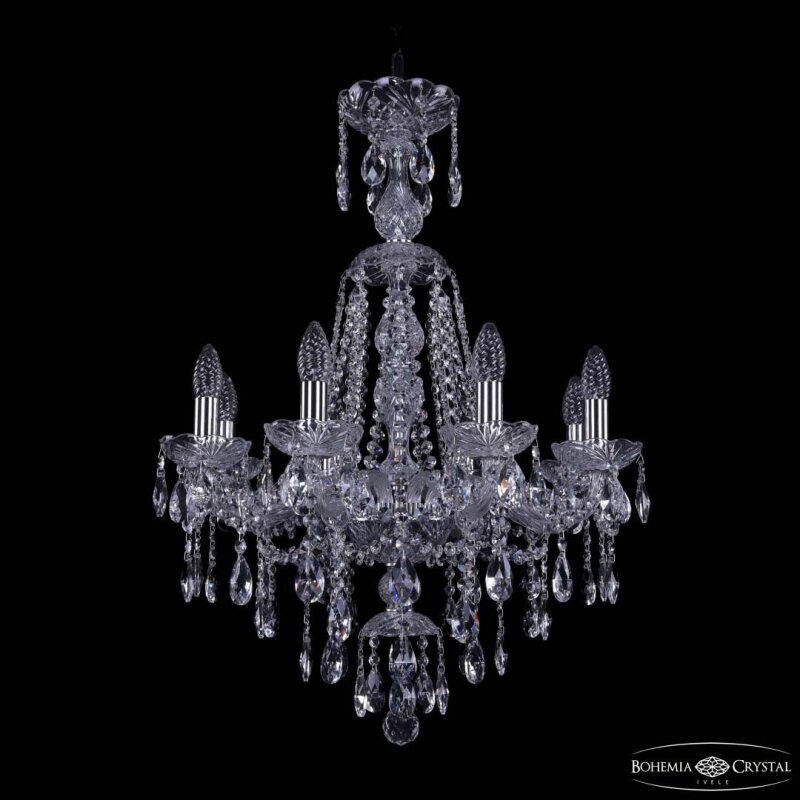 Подвесная люстра Bohemia Ivele Crystal 1415 1415/8/200/XL-76 Ni