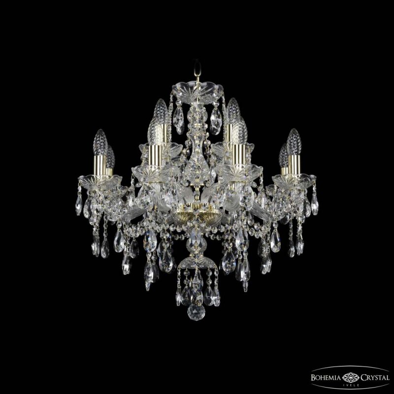 Подвесная люстра Bohemia Ivele Crystal 1415 1415/8+4/200 G