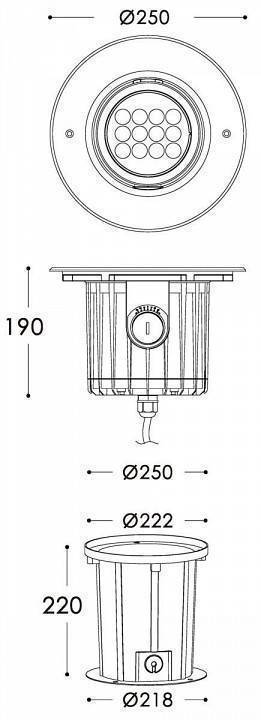 Светильник грунтовый встраиваемый Deko-Light Soft Flex 18 730266