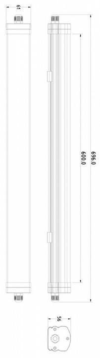 Накладной светильник Deko-Light Tri Proof 17 Вт IP65 696 мм 730419