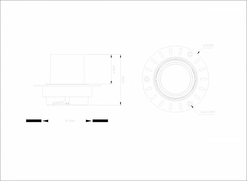 Встраиваемый светильник Denkirs Vibi DK3057-WH