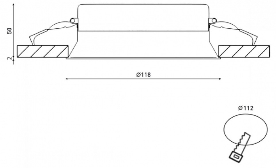 Встраиваемый светильник DesignLed WL-BQ 00-00003125