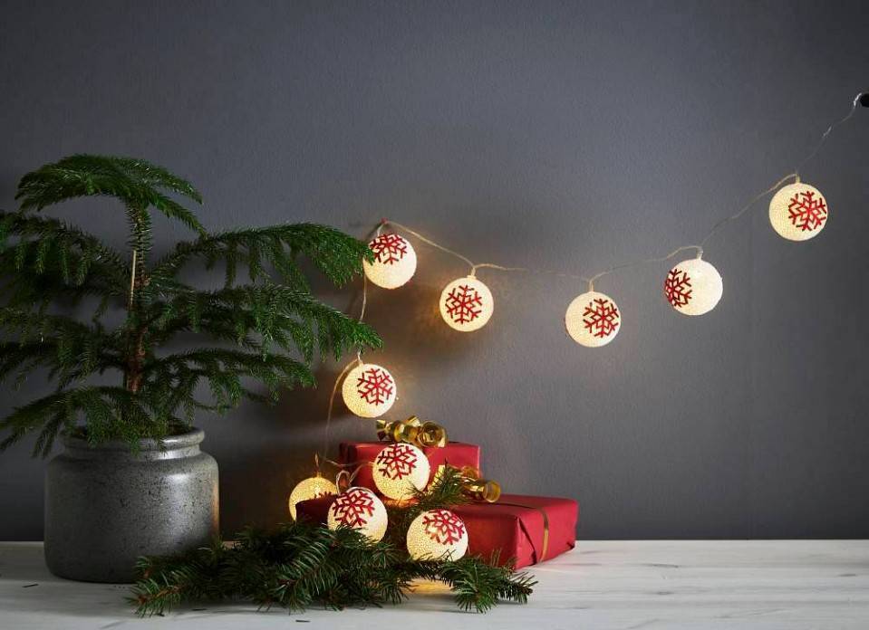 Гирлянда Нить Eglo Ornament 10LED на батарейках 411113