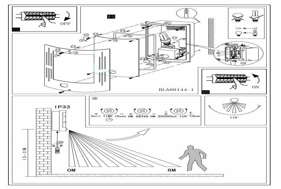 Накладной светильник Eglo ПРОМО City 88144