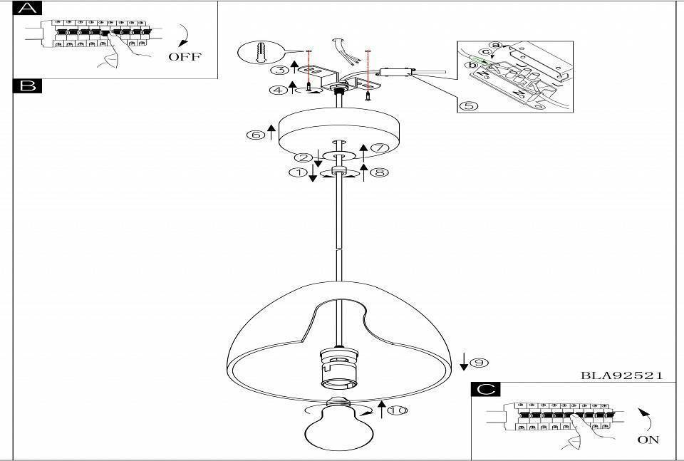 Подвесной светильник Eglo ПРОМО Pratella 92521