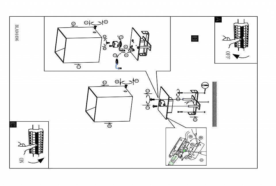 Накладной светильник Eglo ПРОМО Polasso 94498