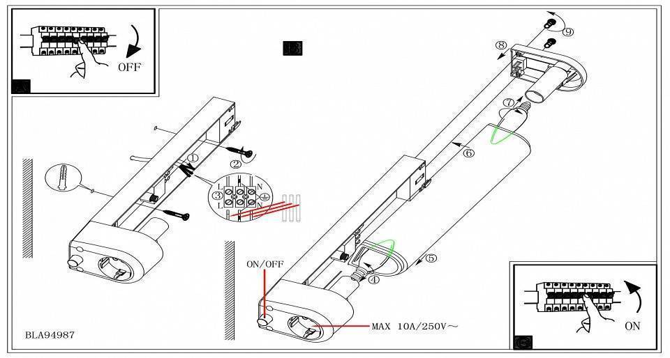 Накладной светильник Eglo ПРОМО Bari 1 94987