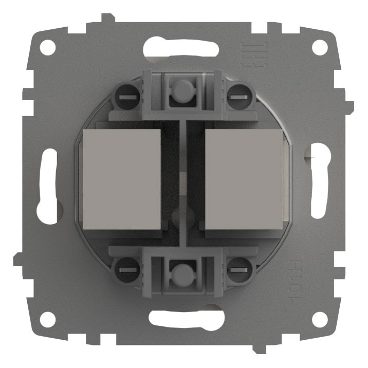 Розетка двойная RJ-12 и Ethernet RJ-45, без рамки Elbi Eleсtriс Zena Vega 609-010200-249