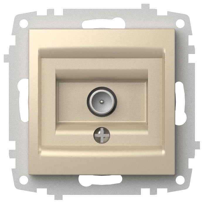 Розетка телевизионная проходная без рамки Elbi Zena Vega 609-012500-272