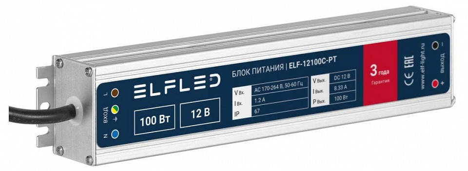 Блок питания ELFLED  ELF-12100С-PT