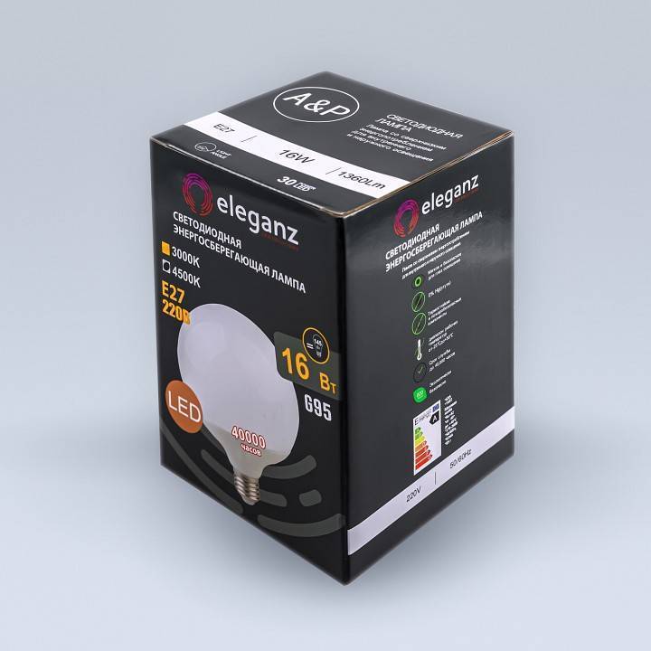 Лампа светодиодная Eleganz  E27 16Вт 4500K EL-0089