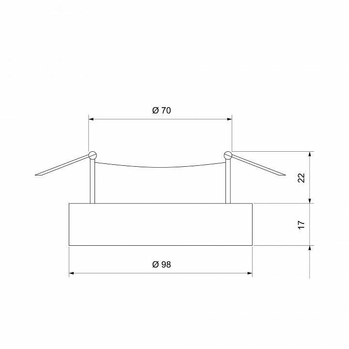 Встраиваемый светильник Elektrostandard Void a053349