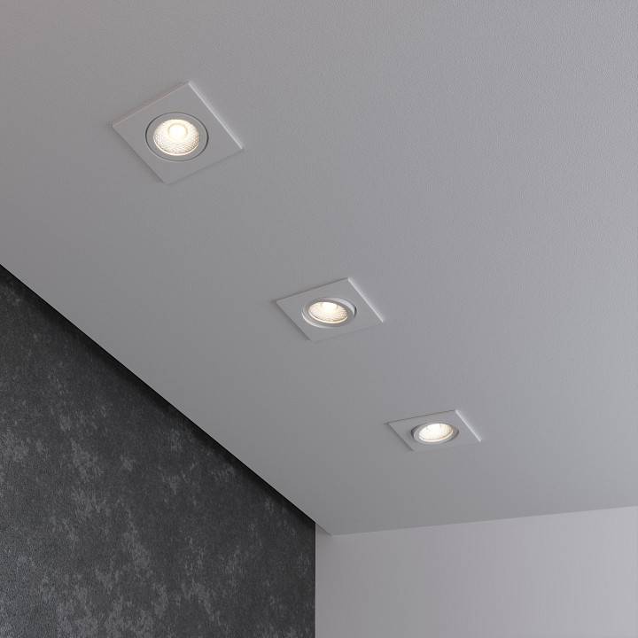 Встраиваемый светильник Elektrostandard 15273/LED белый/хром a056032