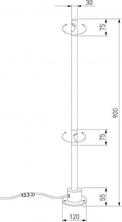 Уличный светильник Elektrostandard Latent a066696