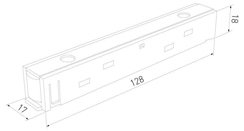 Соединитель линейный для треков Elektrostandard Slim Magnetic 95135/00