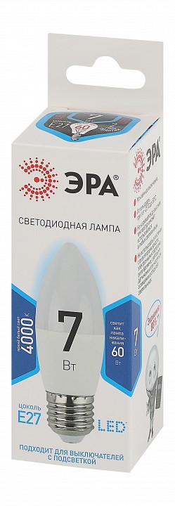 Лампа светодиодная Эра Стандарт LED B35-7W-840-E27
