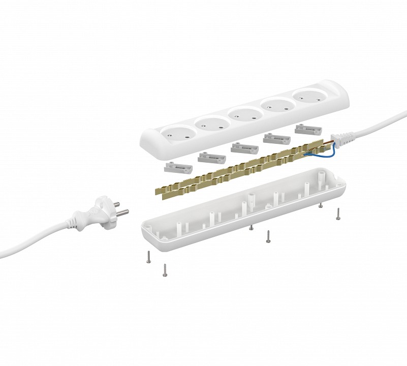 Удлинитель Эра  U-5-3m-2x1