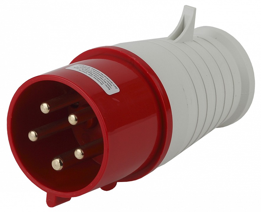 Вилка прямая 3P+PE+N Эра  V-32-3P-PE-N-IP44