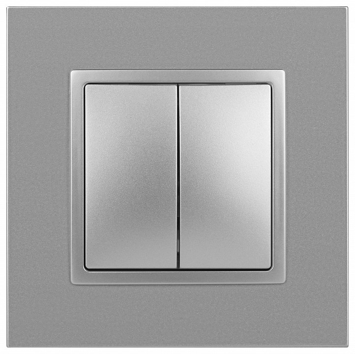 Выключатель двухклавишный без рамки Эра Эра Elegance 14-1104-03