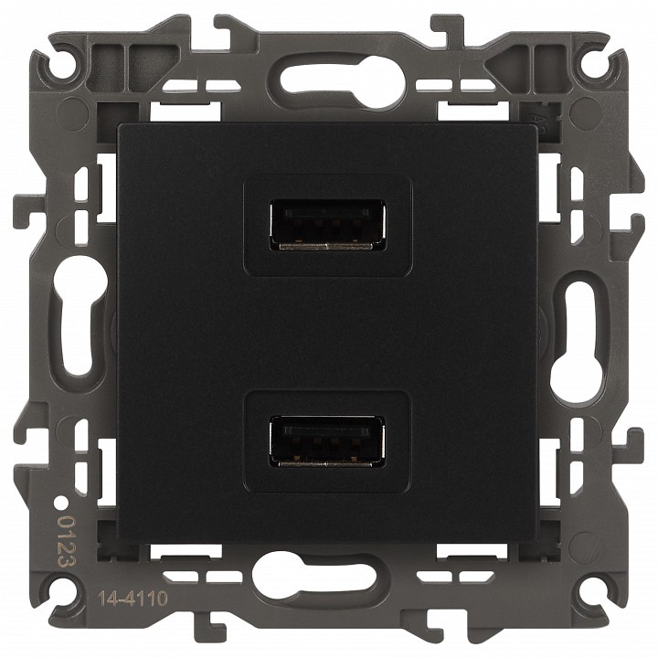 Розетка 2хUSB type A без рамки Эра Эра Elegance 14-4110-05